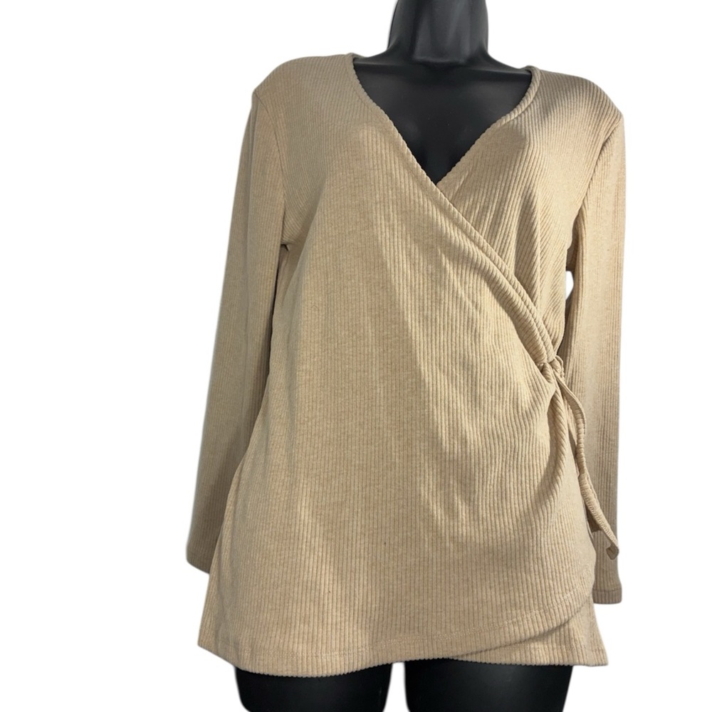 Old Navy Ribbed Wrap Sweater Size Large New